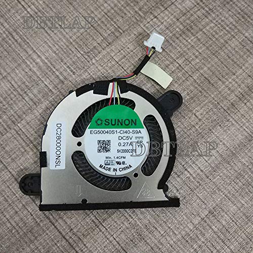 DBTLAP Lüfter Kompatibel für Dell XPS 13 9300 DC28000ONSL EG50040S1-CI40-S9A Lüfter von DBTLAP