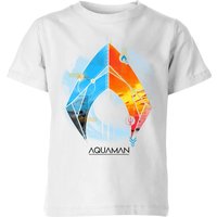 Aquaman Back To The Beach Kinder T-Shirt - Weiß - 7-8 Jahre von DC Comics