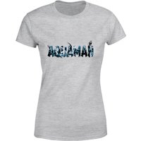 Aquaman Chest Logo Damen T-Shirt - Grau - L von DC Comics