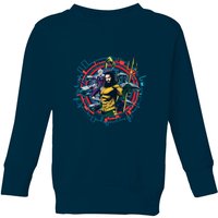 Aquaman Circular Portrait Kinder Sweatshirt - Navy Blau - 9-10 Jahre von DC Comics