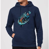 Aquaman Fight For Justice Hoodie - Navy Blau - XL von DC Comics