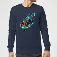 Aquaman Fight For Justice Sweatshirt - Navy Blau - M von DC Comics