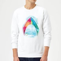 Aquaman Mera Beach Symbol Sweatshirt - Weiß - M von DC Comics