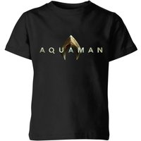 Aquaman Title Kinder T-Shirt - Schwarz - 3-4 Jahre von DC Comics