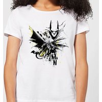 Batman Batface Splash Damen T-Shirt - Weiß - M von DC Comics