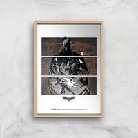 Batman Begins Poster Giclee Art Print - A3 - Wooden Frame von DC Comics