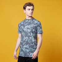 Batman Camo Neck Ribbed T-Shirt - Khaki - M von DC Comics