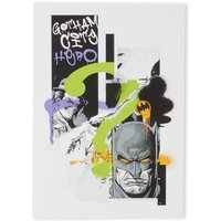 Batman Torn Giclee Art Print - A2 - White Frame von DC Comics
