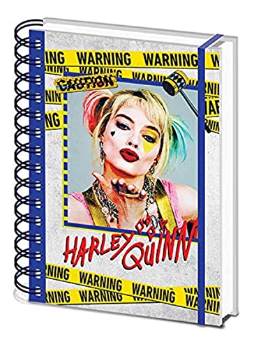 Birds Of Prey Notizbuch A5 mit Spiralbindung (Harley Quinn Warning) von DC Comics