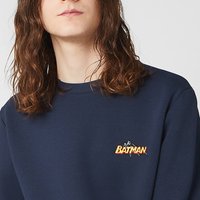 DC Batman Unisex Embroidered Sweatshirt - Navy - M von DC Comics
