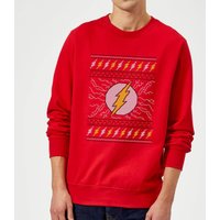 DC Comics Flash Weihnachtspullover – Rot - S von DC Comics