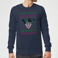 DC Comics Joker Knit Weihnachtspullover – Navy - S von DC Comics