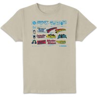 DC Comics Justice League The Trinity Visual History Unisex T-Shirt - Cream - L DC Comics Justice League The Trinity Visual History Unisex T-Shirt - Cream - L von DC Comics