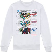 DC Comics Justice League Through The Ages Sweatshirt - White - XXL DC Comics Justice League Through The Ages Sweatshirt - White - XXL von DC Comics