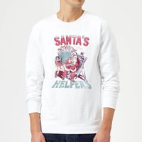 DC Comics Santa's Helpers Weihnachtspullover – Weiß - S von DC Comics