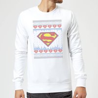 DC Comics Supergirl Knit Weihnachtspullover – Weiß - XXL von DC Comics