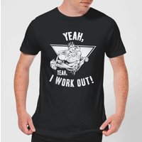 DC Comics Superman I Work Out T-Shirt - Schwarz - 4XL von DC Comics