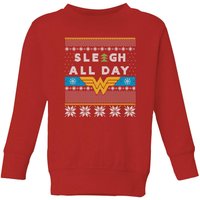 DC Comics Wonder Woman 'Sleigh All Day Kinder Weihnachtspullover – Rot - 5-6 Jahre DC Comics Wonder Woman 'Sleigh All Day Kinder Weihnachtspullover – Rot - 5-6 Jahre von Original Hero
