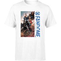 DC Fandome Batman, Wonderwoman, Superman Men's T-Shirt - White - L von DC Comics