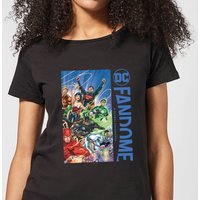 DC Fandome Justice League Women's T-Shirt - Black - L von DC Comics