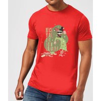 DC Heck Yeah I've Been Naughty! Herren Christmas T-Shirt - Rot - L von DC Comics