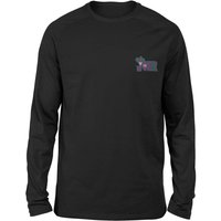 DC Joker Embroidered Unisex Long Sleeved T-Shirt - Black - XL von DC Comics