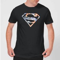 DC Originals Floral Superman Herren T-Shirt - Schwarz - L von DC Comics
