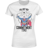 DC Originals Superman Commitment Type Damen T-Shirt - Weiß - M von DC Comics