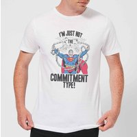 DC Originals Superman Commitment Type Herren T-Shirt - Weiß - L von DC Comics