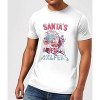 DC Santa's Helpers Herren Christmas T-Shirt - Weiß - L von DC Comics