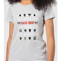 DC Suicide Squad Damen Christmas T-Shirt - Grau - XL von Original Hero