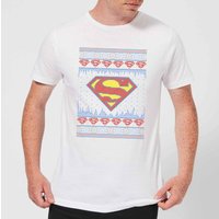 DC Supergirl Knit Herren Christmas T-Shirt - Weiß - L von DC Comics