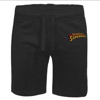 DC Superman Embroidered Unisex Jogger Shorts - Black - L von DC Comics