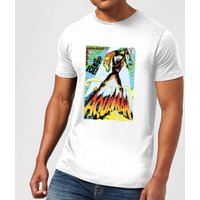 Justice League Aquaman Cover Men's T-Shirt - White - 5XL von DC Comics