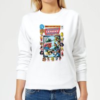 Justice League Crisis On Earth-Prime Cover Women's Sweatshirt - White - M von DC Comics