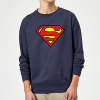 Justice League Superman Logo Sweatshirt - Navy - XL von DC Comics