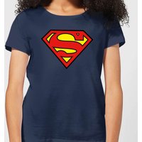 Justice League Superman Logo Women's T-Shirt - Navy - L von DC Comics