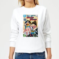 Justice League Wonder Woman Cover Women's Sweatshirt - White - S von DC Comics