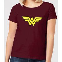 Justice League Wonder Woman Logo Women's T-Shirt - Burgundy - S von DC Comics