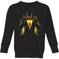 Shazam Lightning Silhouette Kids' Sweatshirt - Black - 7-8 Jahre von DC Comics