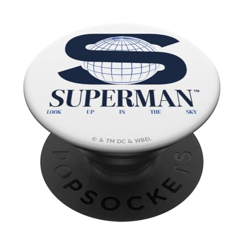 Superman (2025) S World Logo PopSockets Klebender PopGrip von DC Comics