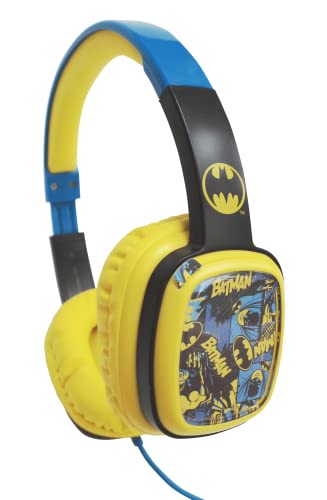 DC Batman Flip 'N Switch 2.0 Kopfhörer, Schwarz/Blau von DC