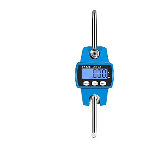 300 kg / 50 g Mini-Kranwaage Hakenwaage Elektronische Waage Industrieschleifen-Gewichtswaage Hochleistungs-Küchenwaage for Aufhängen(Blue) von DCDCD