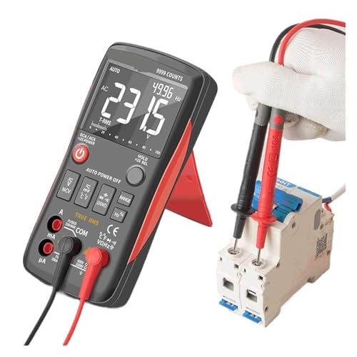 ANENG Q1 Digital-Multimeter 9999 Analog Tester True RMS Professionelle Multimetro DIY Transistor Kondensator NCV Tester Lcr Meter(Q1 Red) von DCDCD