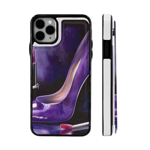 DCEHGEW Elegante High Heels mit Lippenstift bedruckte Handyhülle für iPhone 11-6,1 Zoll, Flip-Lederhülle, stoßfest, Brieftasche, Handyhülle, Schwarz DCEHGEW Elegante High Heels mit Lippenstift bedruckte Handyhülle für iPhone 11-6,1 Zoll, Flip-Lederhülle, stoßfest, Brieftasche, Handyhülle, Schwarz von DCEHGEW