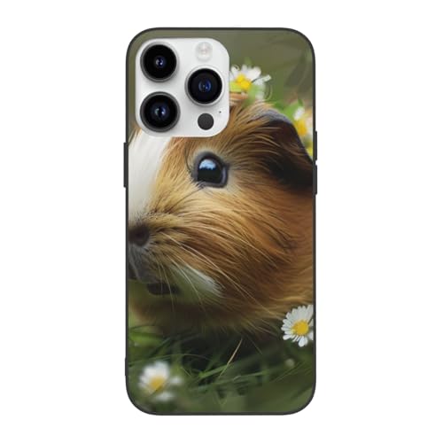 DCEHGEW Funny Pet bedruckte Handyhülle für iPhone 14 Pro 15,5 cm (6,1 Zoll) – niedliche, stoßfeste Handyhülle für iPhone 14 Pro, Anti-Fingerabdruck, vergilbt nicht, Weiß von DCEHGEW