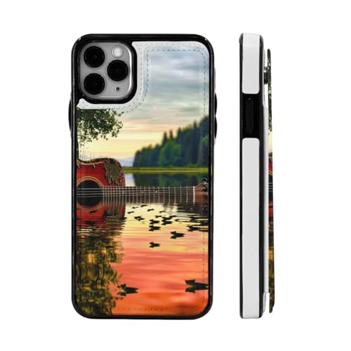 DCEHGEW Lake Guitar Reflection Printed Phone Case Wallet for iPhone 11 Pro Max - 16.5 cm Flip Leather Phone Case Shockproof Wallet Phone Cover Protector Black DCEHGEW Lake Guitar Reflection Printed Phone Case Wallet for iPhone 11 Pro Max - 16.5 cm Flip Leather Phone Case Shockproof Wallet Phone Cover Protector Black von DCEHGEW