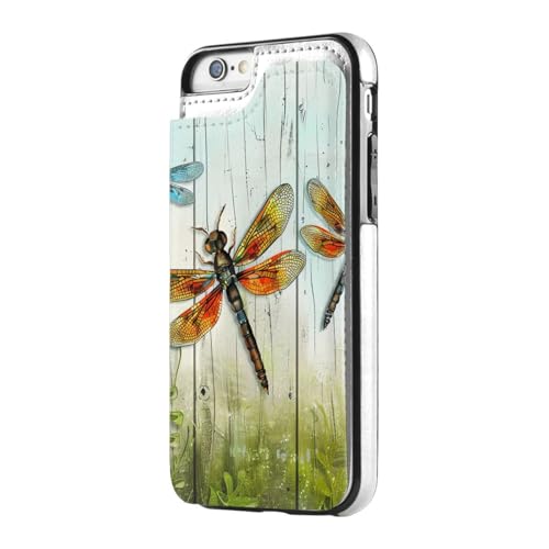 DCEHGEW Libellenzaun bedruckte Handyhülle für iPhone 7/8, Klapphülle, Leder, stoßfest, Brieftasche, Handyhülle, Schwarz DCEHGEW Libellenzaun bedruckte Handyhülle für iPhone 7/8, Klapphülle, Leder, stoßfest, Brieftasche, Handyhülle, Schwarz von DCEHGEW