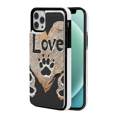 DCEHGEW Schutzhülle für iPhone 12-6,1 Zoll (30,5–15,5 cm), Klappetui, Leder, stoßfest, Brieftaschen-Handyhülle, Schutz mit 2 Kartenfächern, Weiß von DCEHGEW