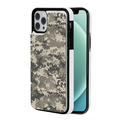 DCEHGEW Schutzhülle für iPhone 12 Mini, 13,7 cm (5,4 Zoll), Leder, stoßfest, Brieftaschen-Design, mit 2 Kartenfächern, Weiß von DCEHGEW